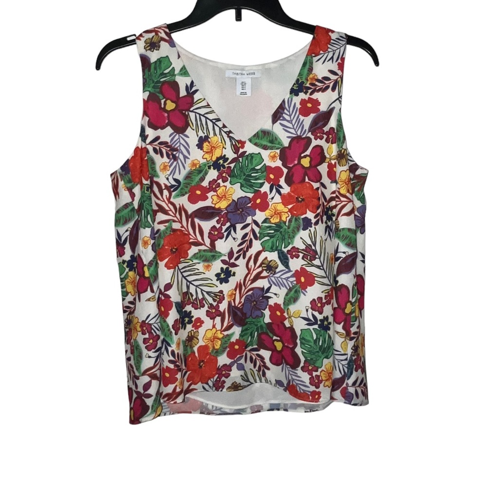 Tabitha Webb Botanical Floral Sleeveless Top small